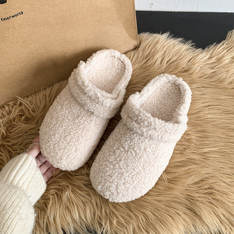 Cozy Platform Slippers with Faux Fur Lining