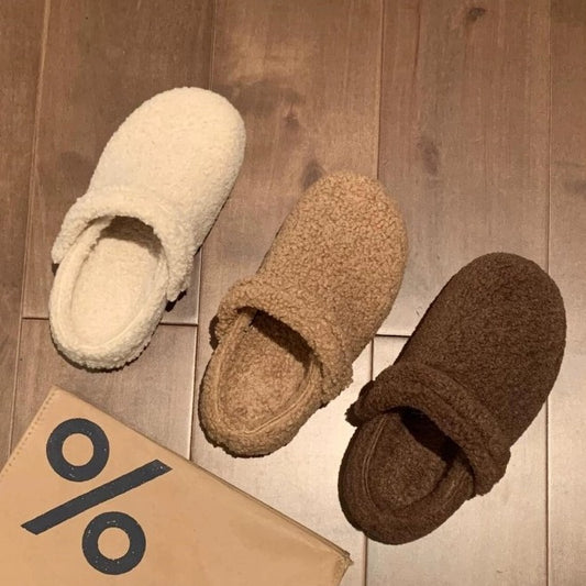 Cozy Platform Slippers with Faux Fur Lining