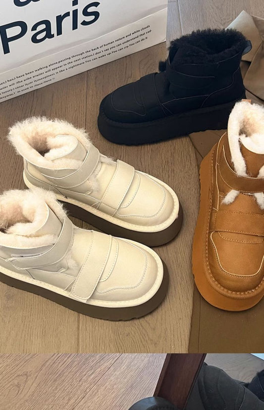 Velcro Plush Winter Boots